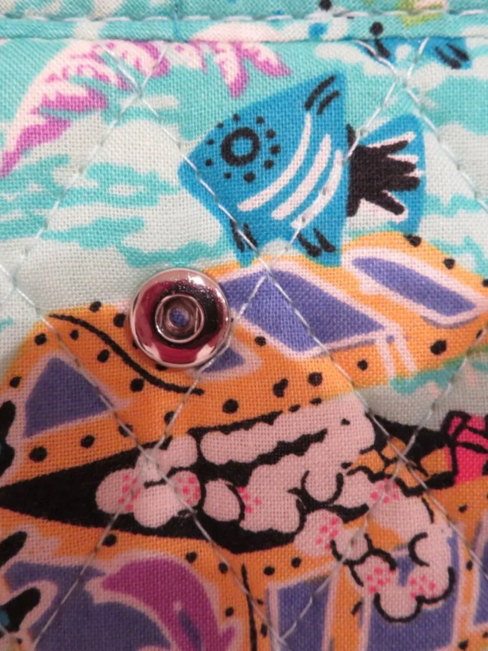 Vera Bradley Antilles Treasure RFID Euro Wallet - Picture 4 of 8